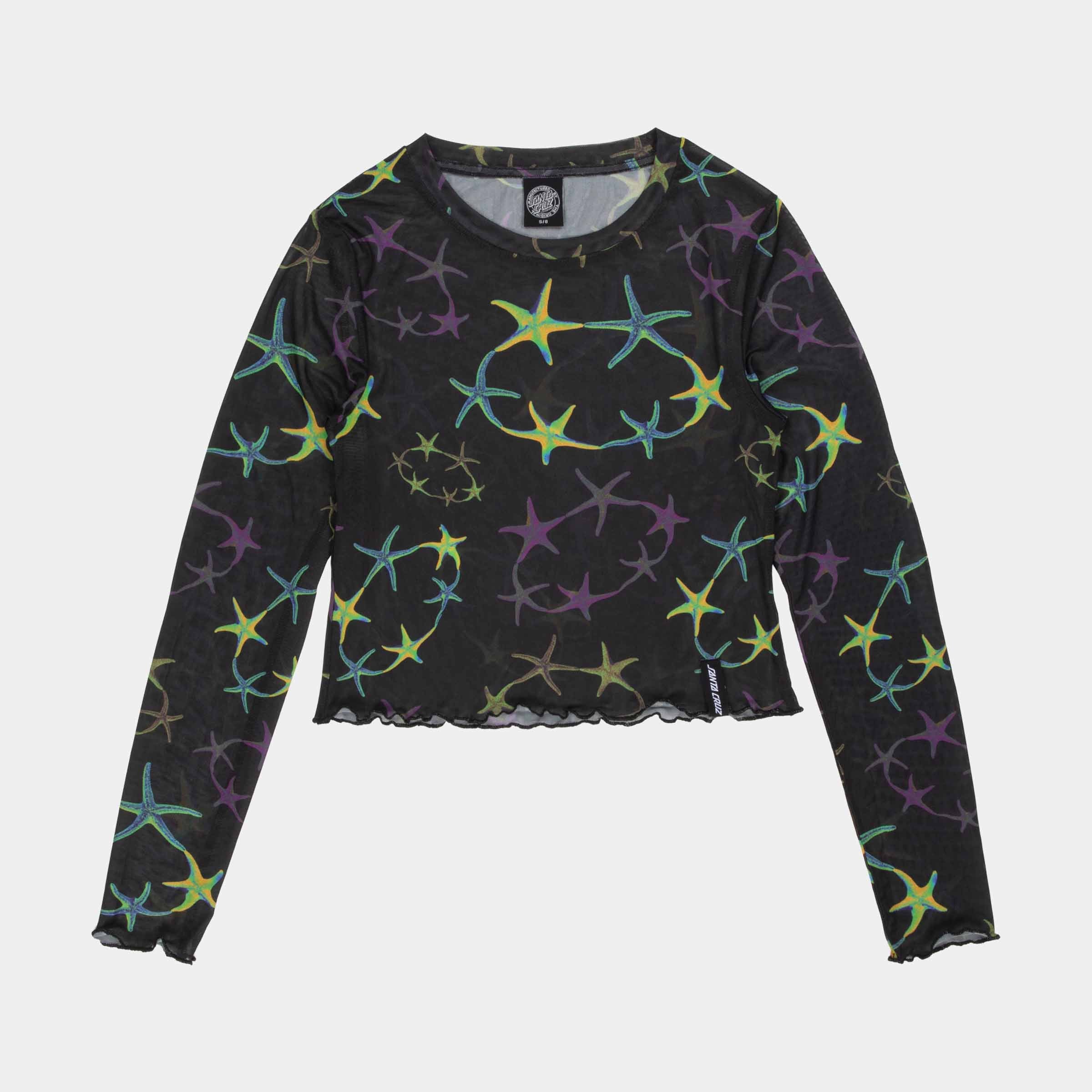 santa-cruz-skateboards-strip-digi-mesh-crop-top-manica-lunga image 1