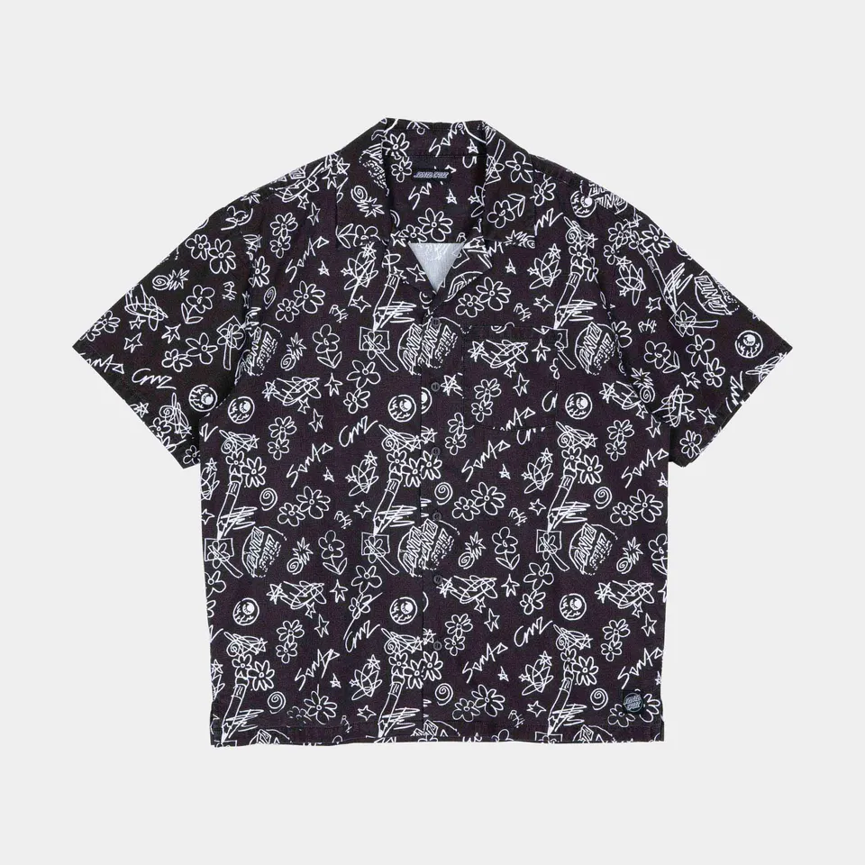 santa-cruz-skateboards-finn-short-sleeve-shirt-camicia-maniche-corte-fantasia image 1