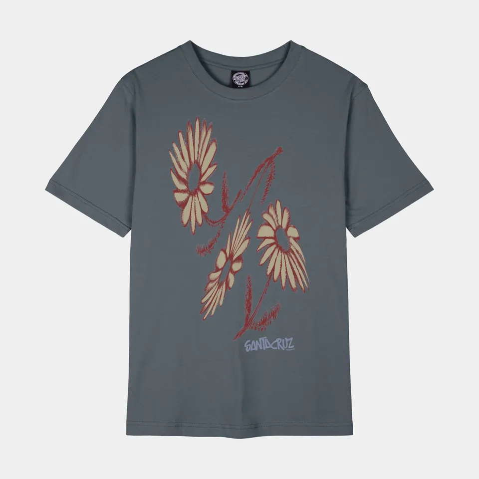 santa-cruz-skateboards-dizzy-daisy-front-t-shirt-donna-relaxed-fit image 1