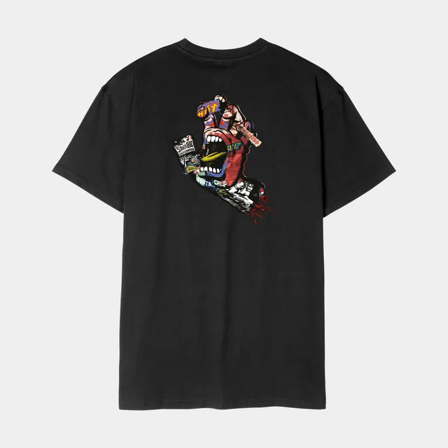 santa-cruz-skateboards-collage-hand-t-shirt-maglietta-uomo-regular image 1