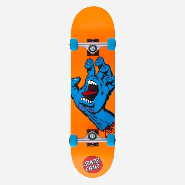 santa-cruz-skateboards-screaming-hand-mid-complete-skateboard-7-8-x-31 image 1