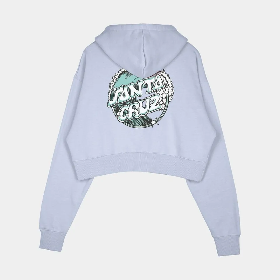santa-cruz-skateboards-offshore-dot-hoodie-felpa-con-cappuccio-donna-boxy-croppe image 1