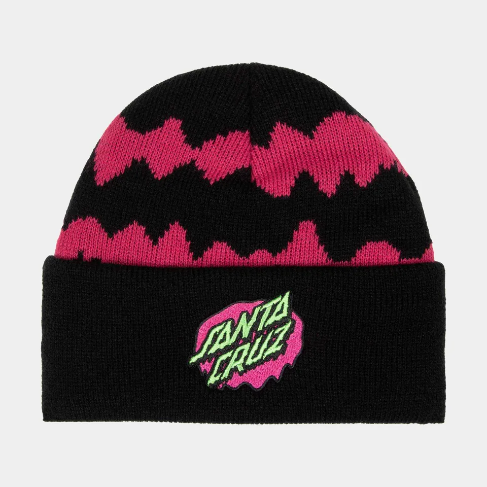 santa-cruz-slime-stripe-beanie-bambino image 1