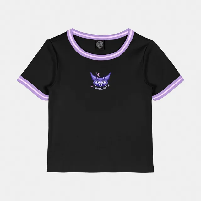 santa-cruz-skateboards-night-critter-mini-t-shirt-donna-fit-anni-90 image 1