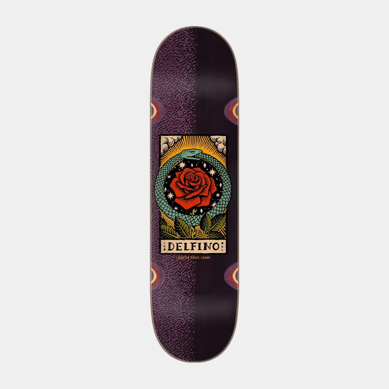 santa-cruz-skateboards-delfino-ouroboros-pro-tavola-skateboard-8-25in-x-31-6in image 1