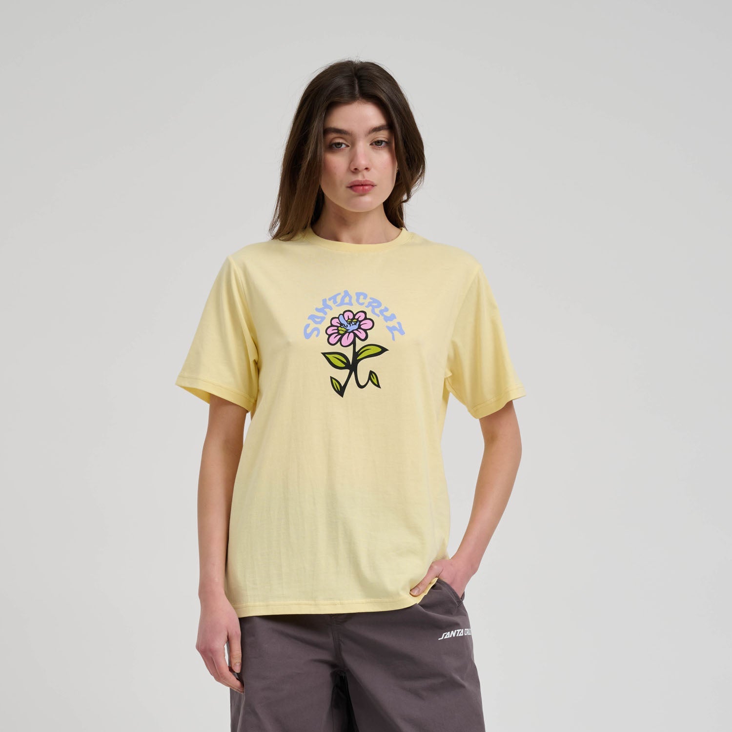 santa-cruz-skateboards-delfino-flower-t-shirt-donna-100-cotone image 2