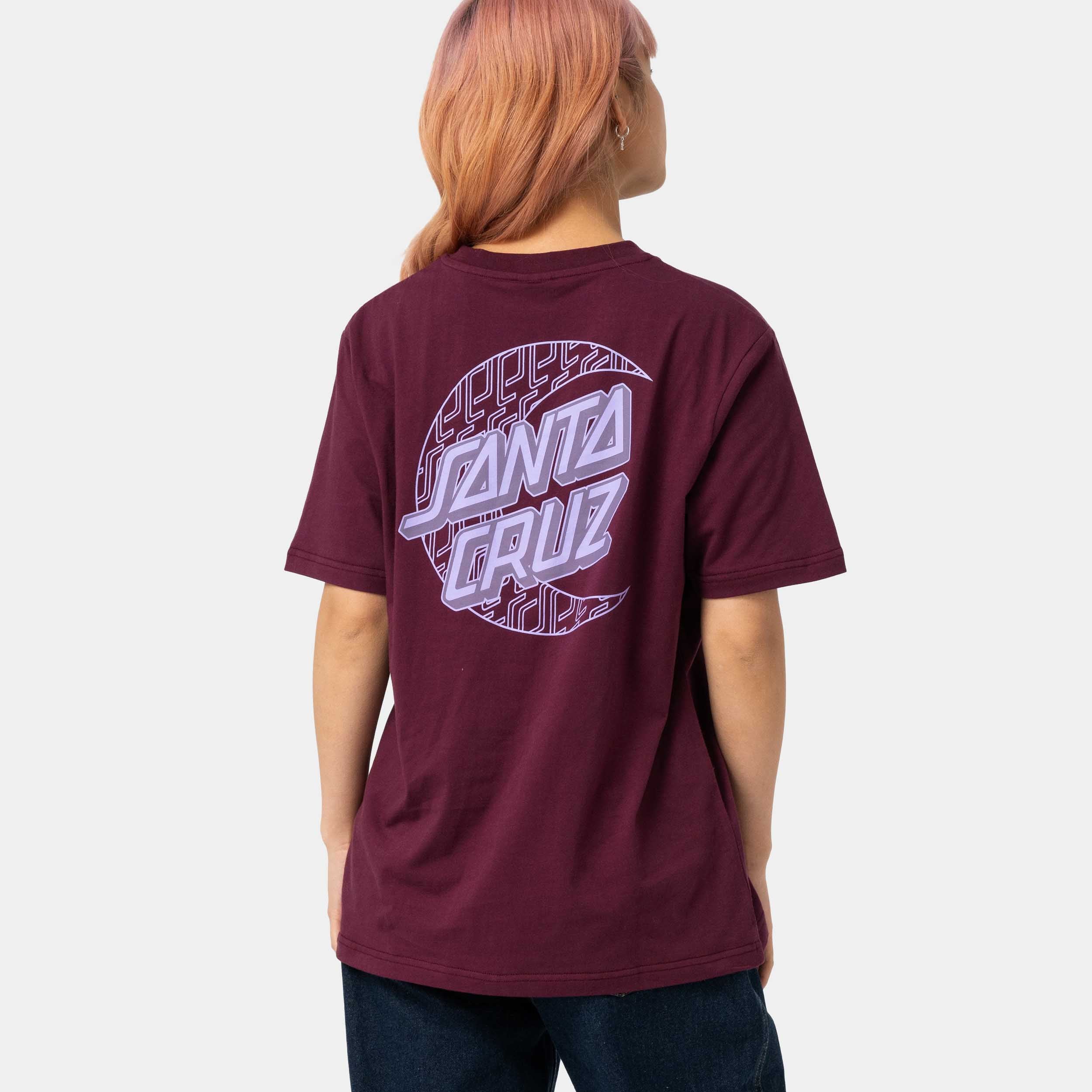 santa-cruz-skateboards-imprint-moon-dot-t-shirt-donna image 4