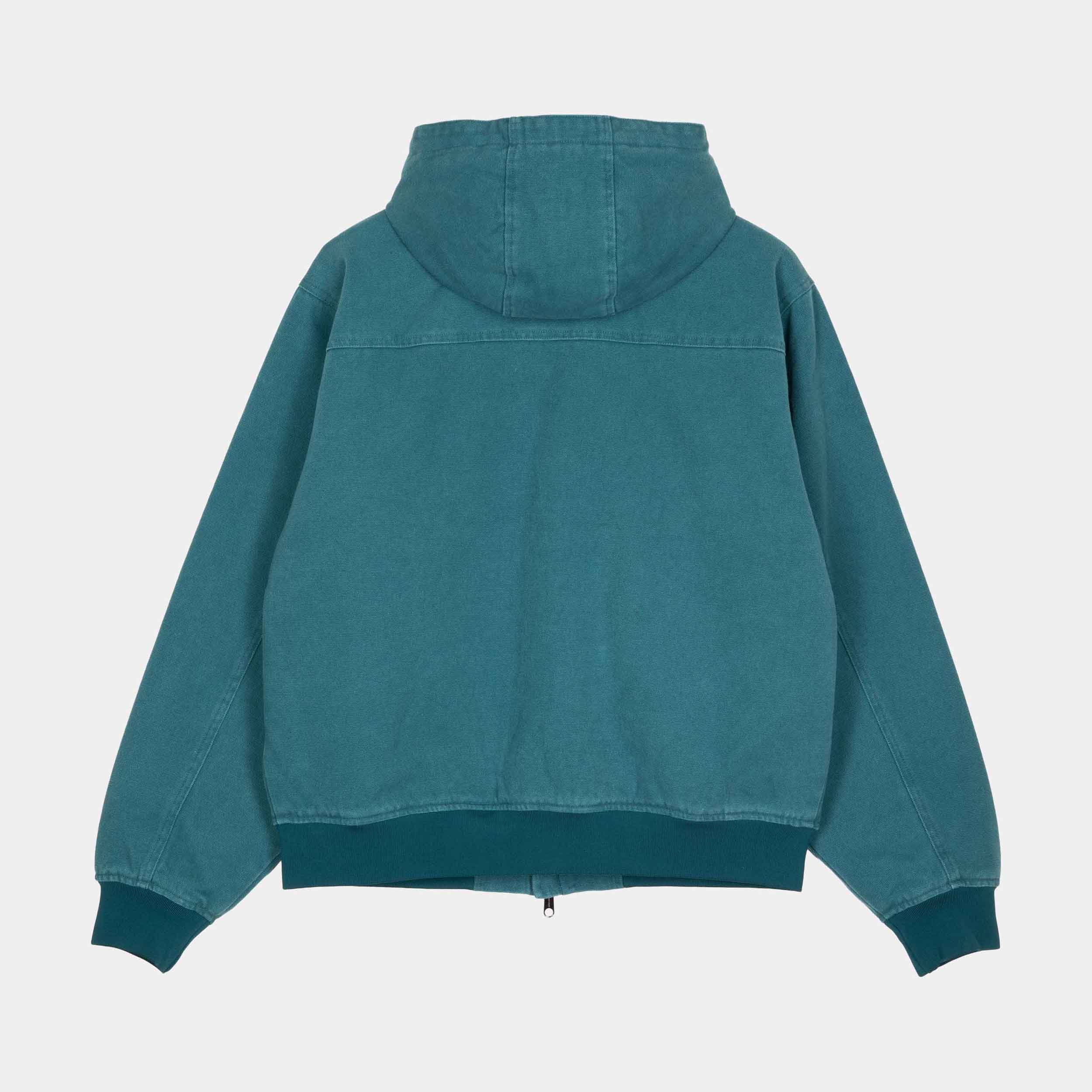 santa-cruz-skateboards-burner-jacket-giacca-imbottita-con-cappuccio-in-canvas image 2