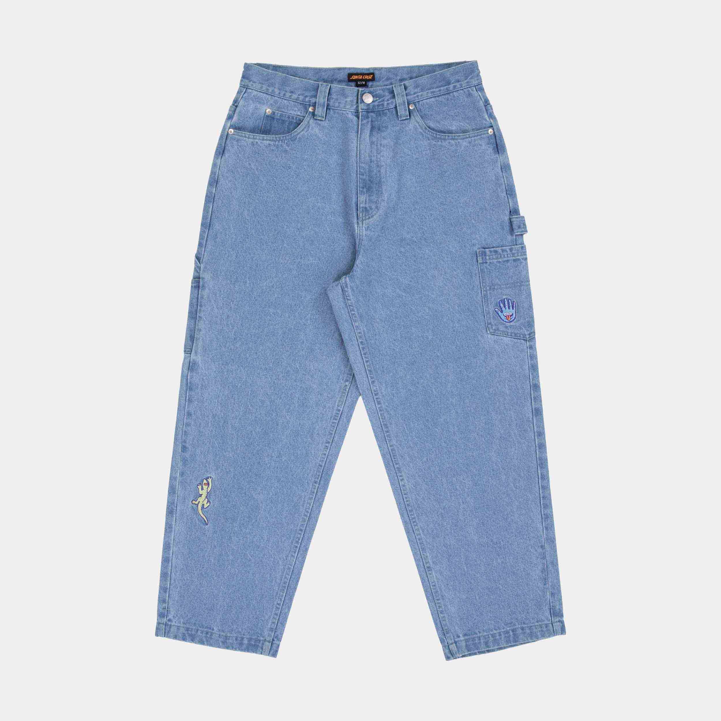 santa-cruz-skateboards-tripper-carpenter-big-pants-denim-baggy image 1