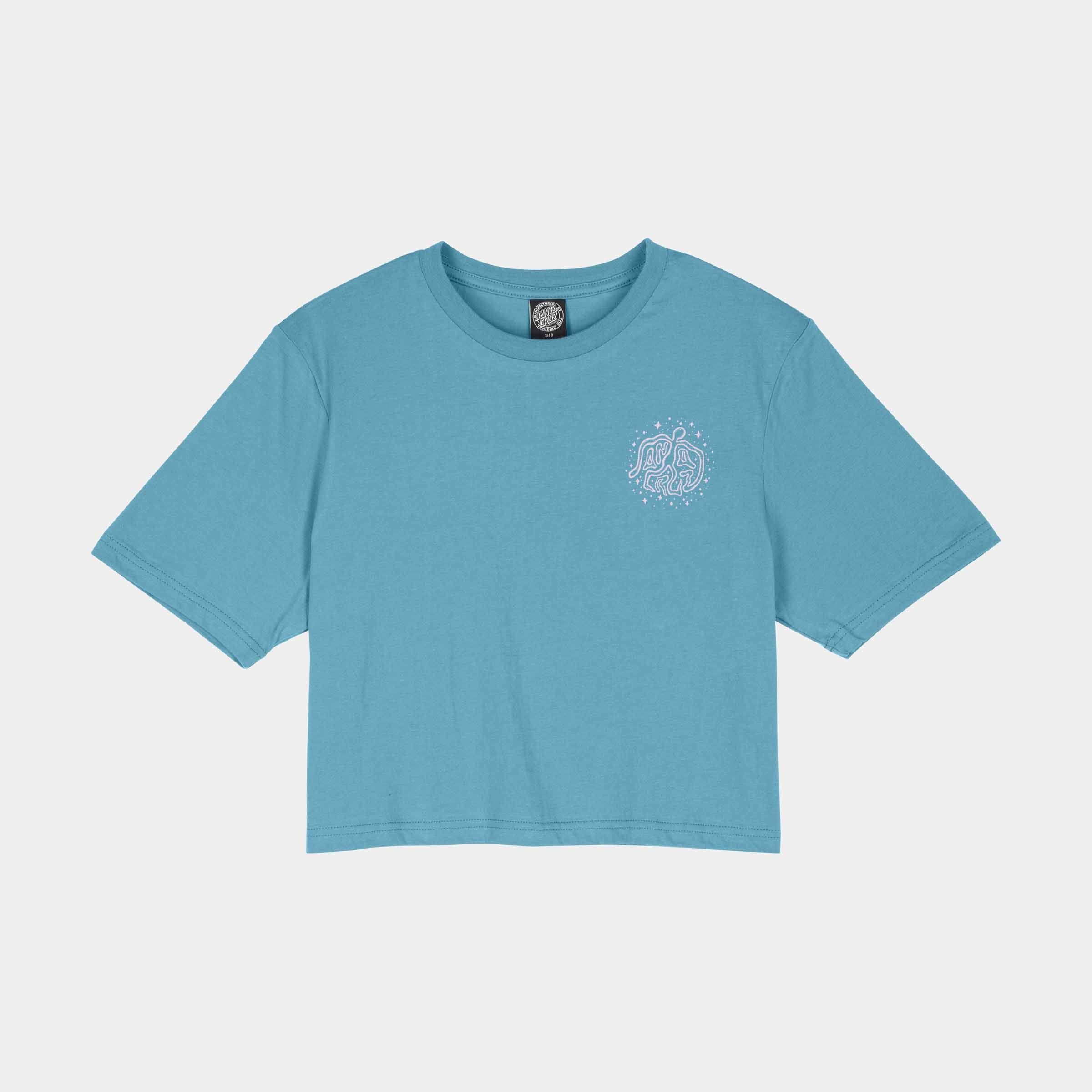 santa-cruz-skateboards-aura-t-shirt-t-shirt-cropped-boxy-donna image 2