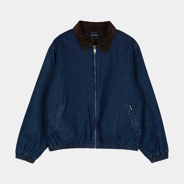 santa-cruz-skateboards-kayce-jacket-giacca-denim-zip-con-fodera-trapuntata image 1