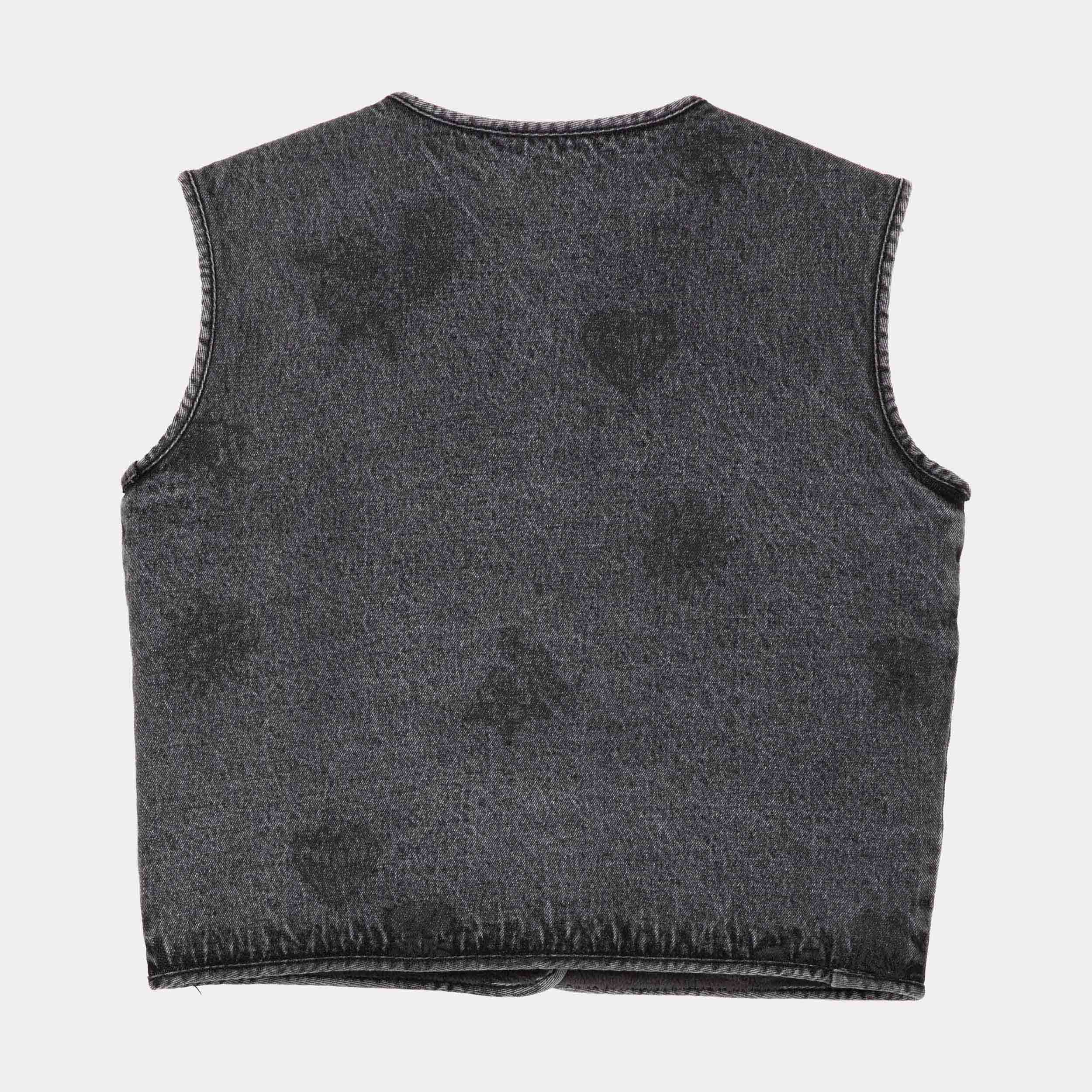 santa-cruz-skateboards-workers-gilet-reversibile-donna-denim-sherpa image 2