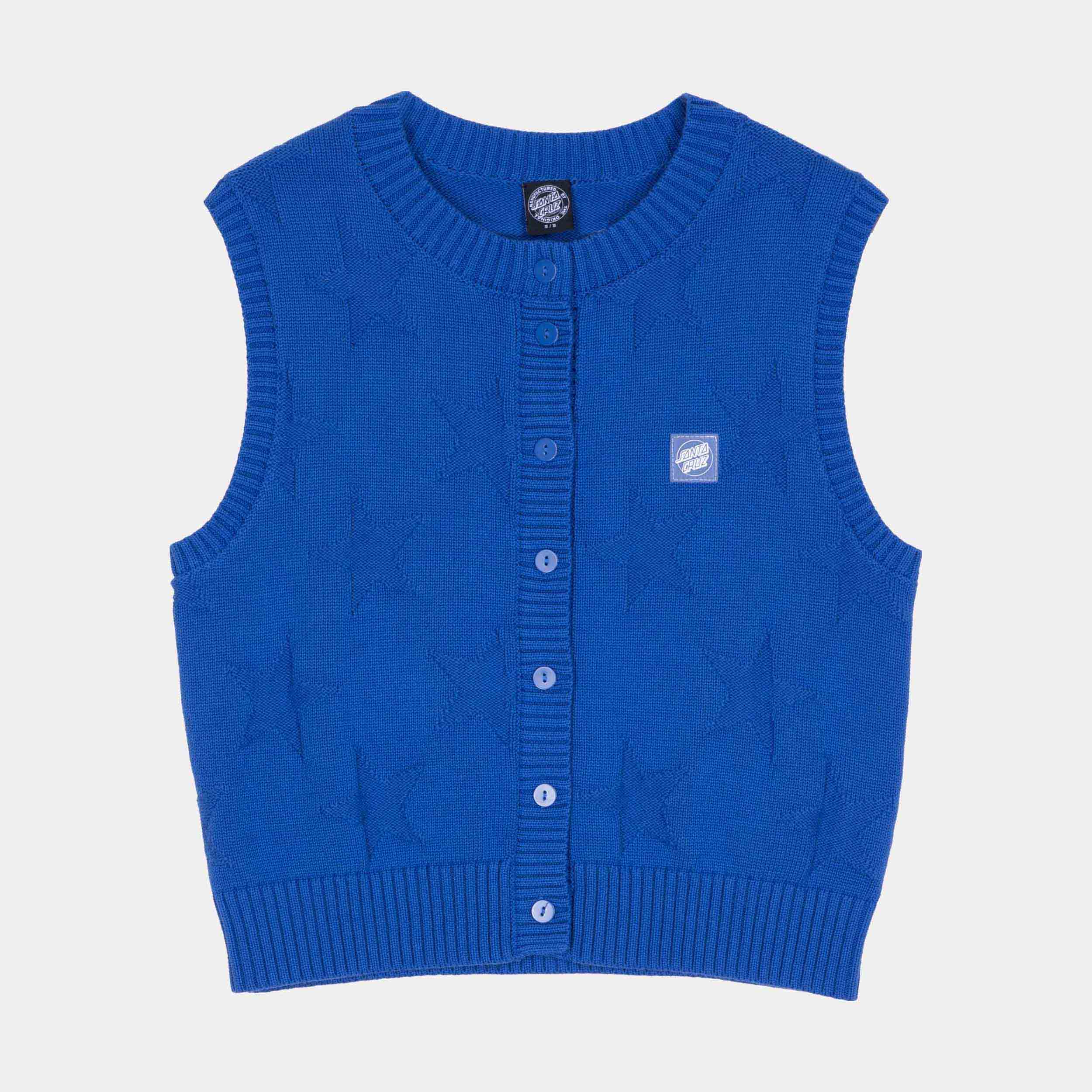 santa-cruz-skateboards-opus-dot-knit-vest-gilet-donna image 1
