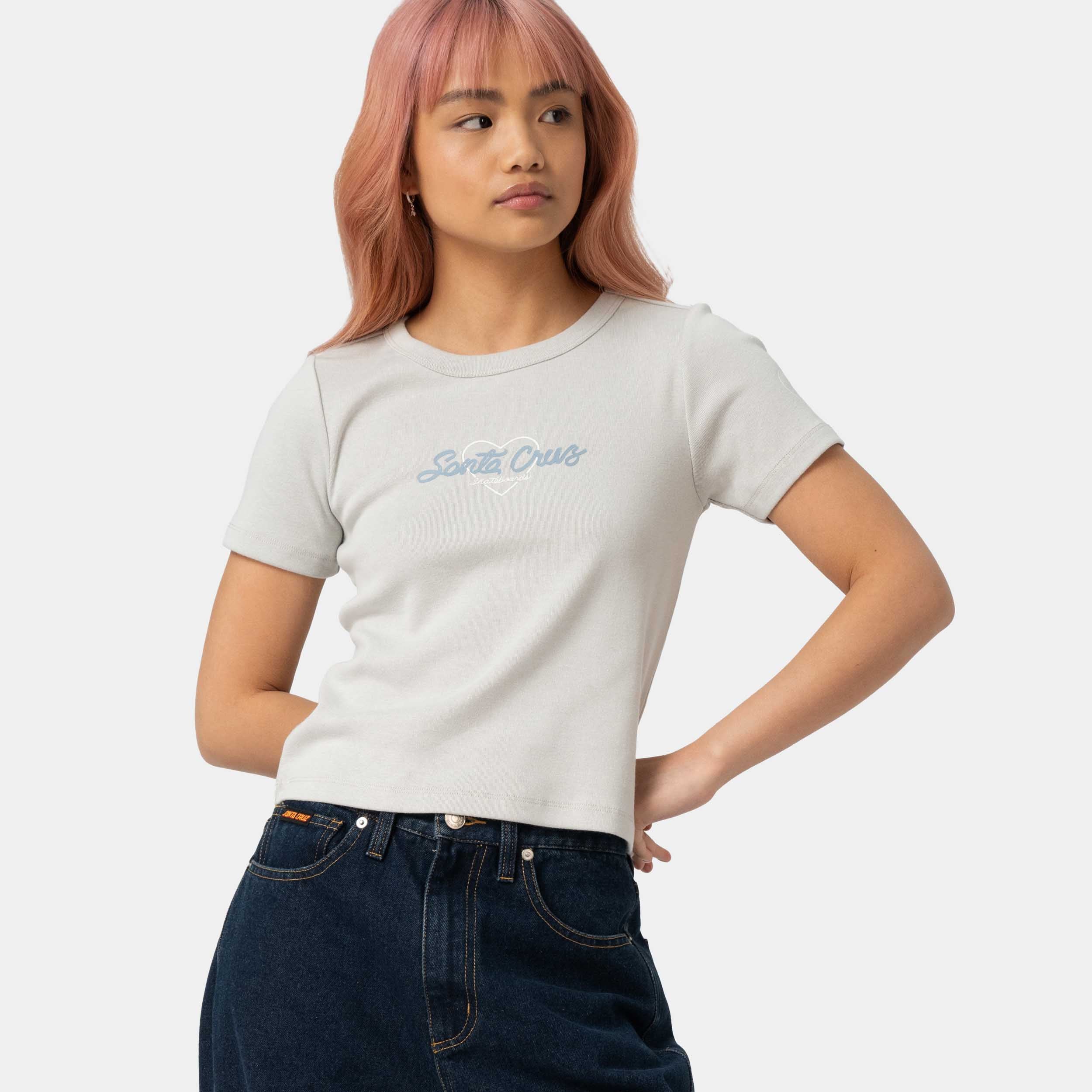 santa-cruz-skateboards-love-script-t-shirt-maglietta-donna image 2