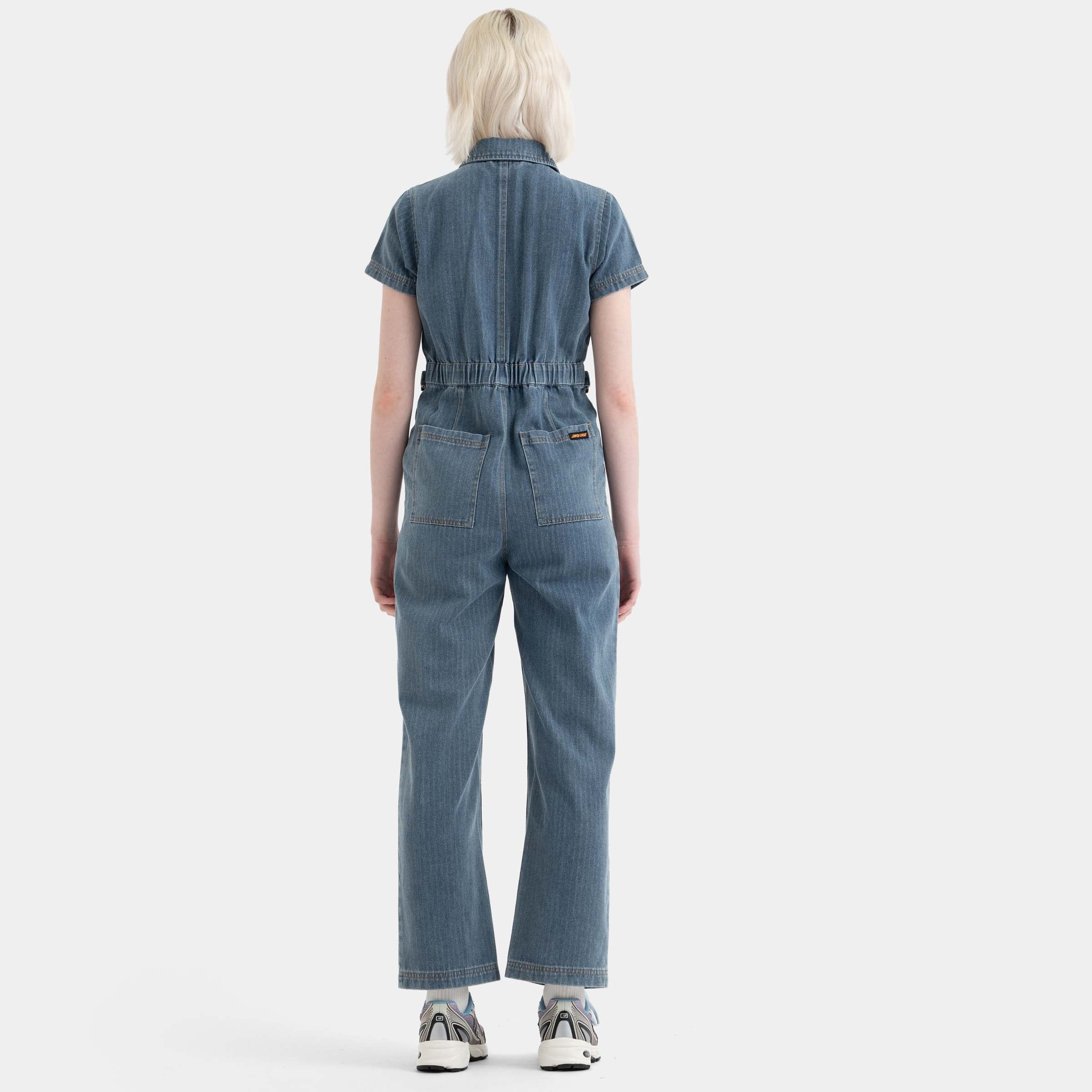 santa-cruz-skateboards-line-up-utility-jumpsuit-tuta-denim-donna-2 image 4