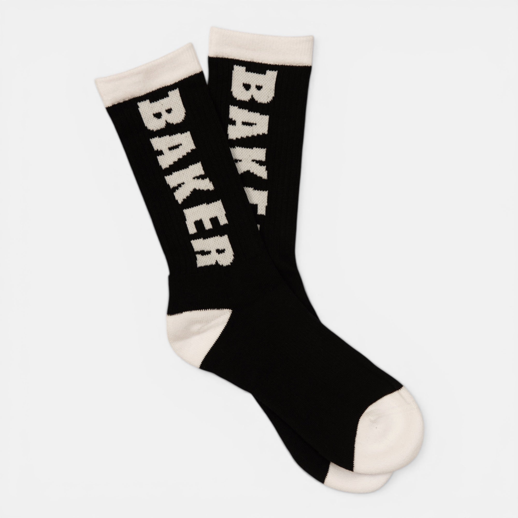 baker-skateboards-white-letters-black-calzini-skate image 1