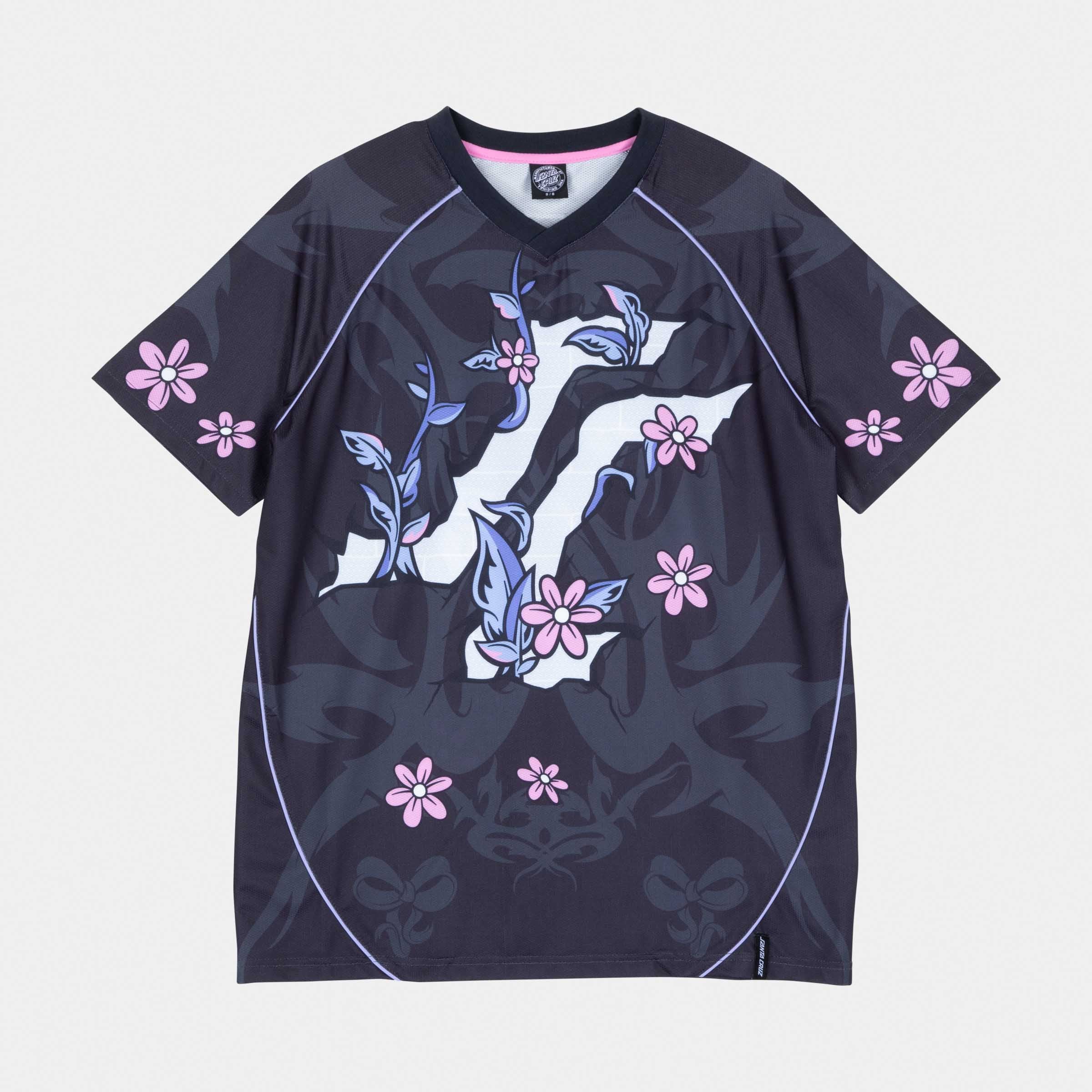 santa-cruz-skateboards-flourish-jersey-top-donna image 1