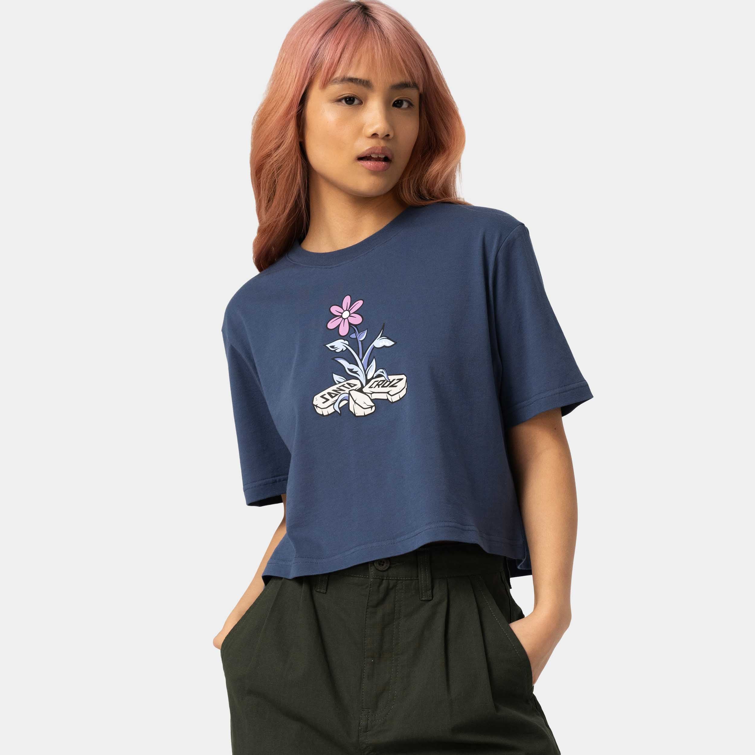 santa-cruz-skateboards-flourish-t-shirt-donna-cropped image 2