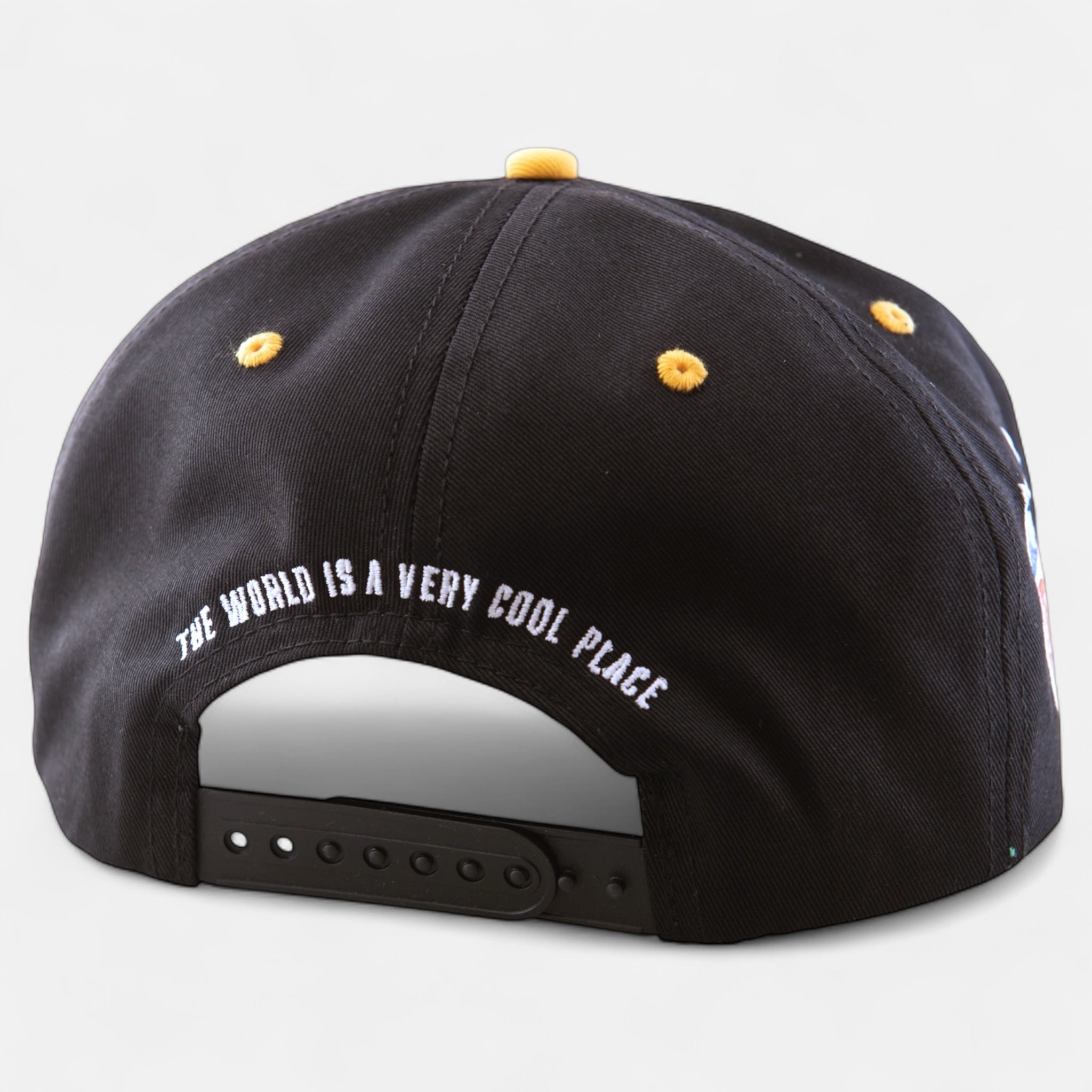 baker-skateboards-cool-place-snapback-black-yellow-cappello-snapback-nero image 3