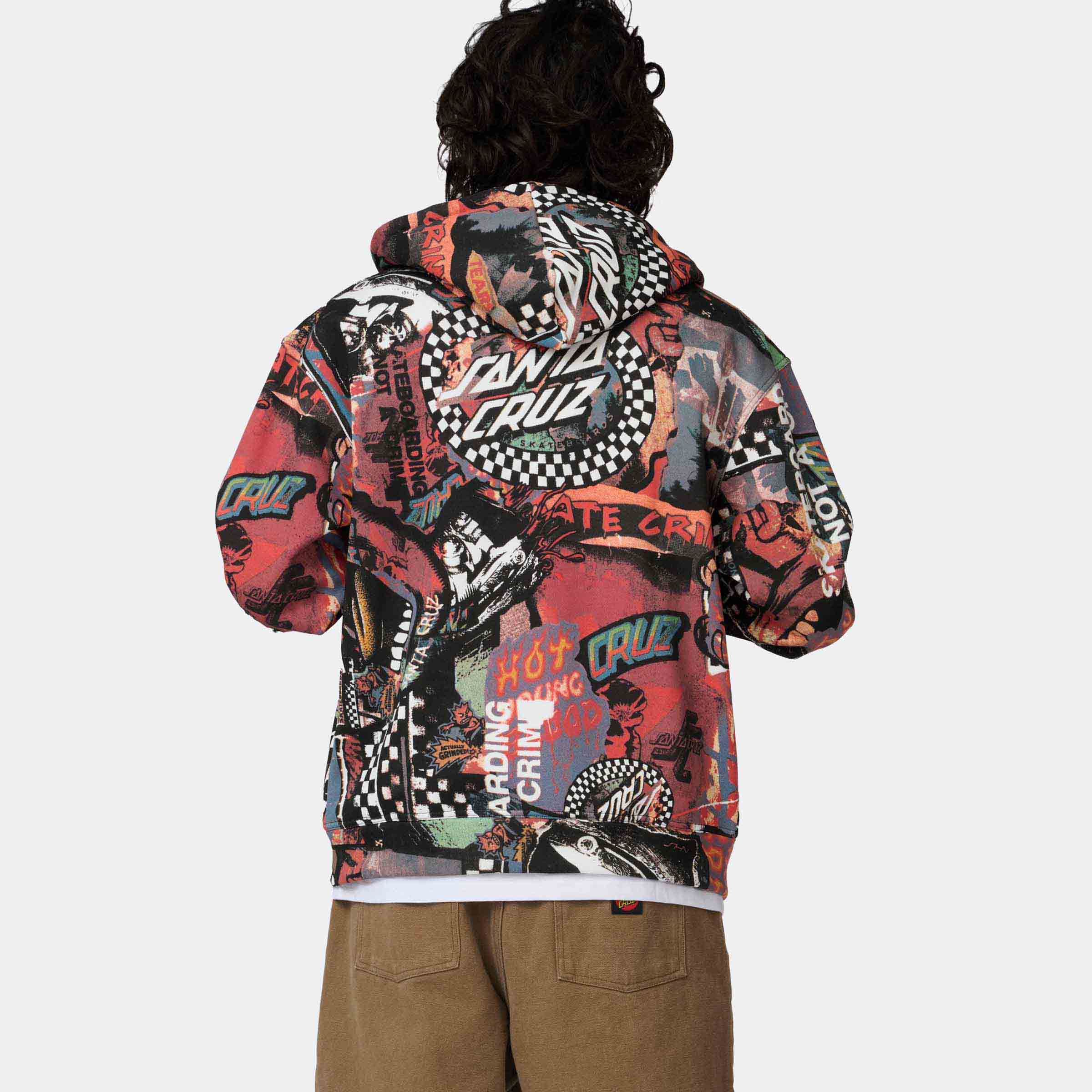 santa-cruz-skateboards-collage-zip-hoodie-full-zip-loose-fit-all-over image 4