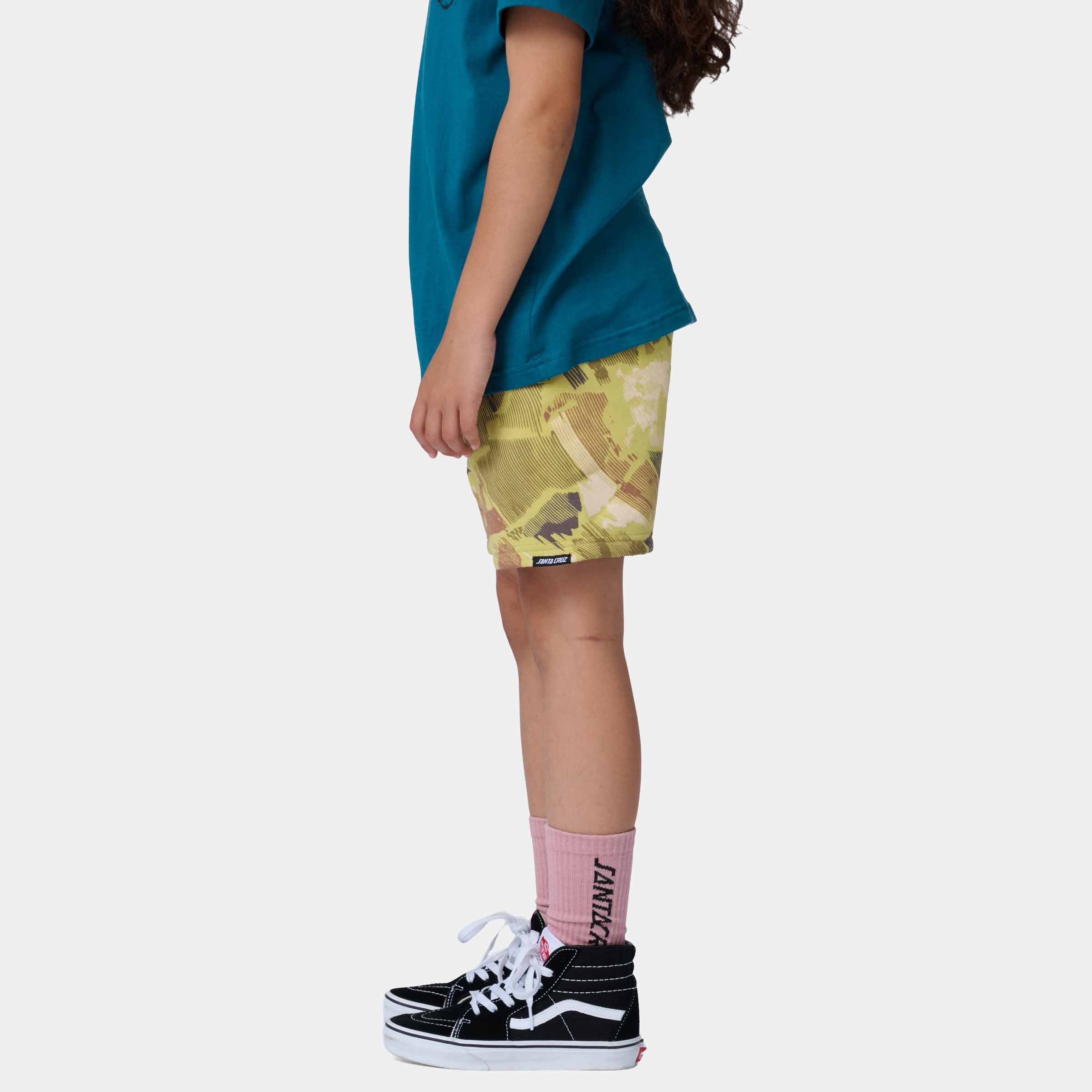 santa-cruz-skateboards-youth-strip-oval-shorts-pantaloncini-felpa-ragazzo image 5