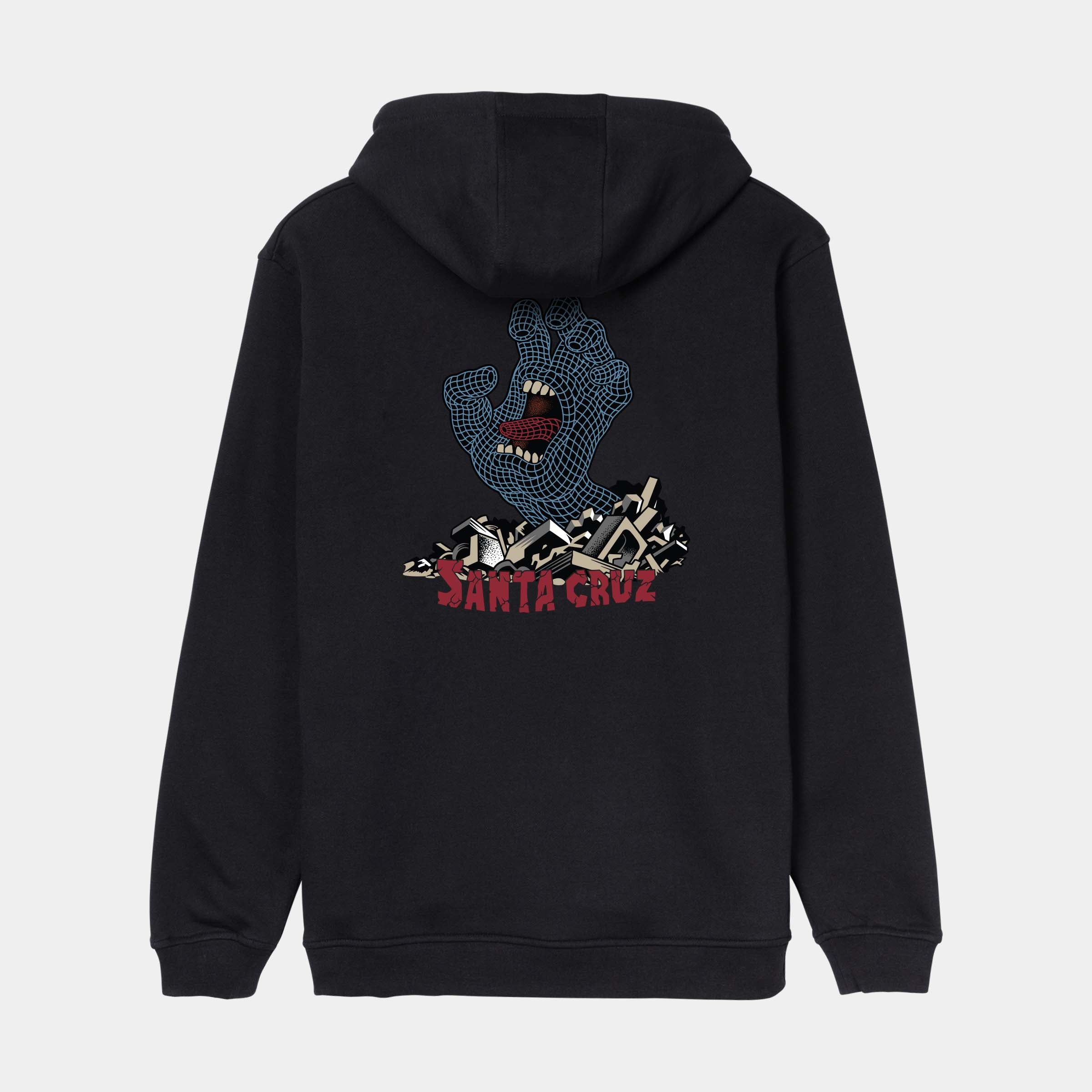 santa-cruz-skateboards-kendall-grid-hand-centre-hoodie-felpa-con-cappuccio-regul image 1