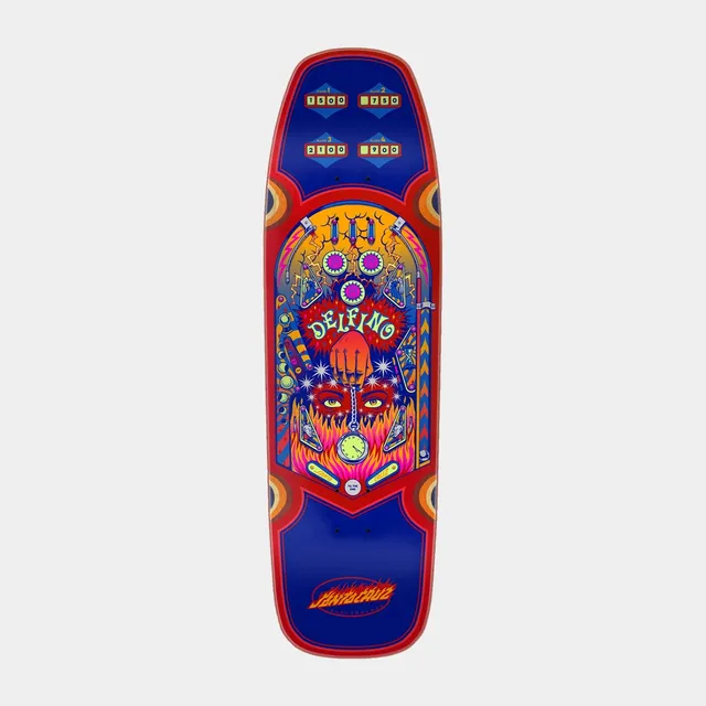 santa-cruz-skateboards-delfino-pinball-pro-deck-9-14-x-31-50-shaped image 1