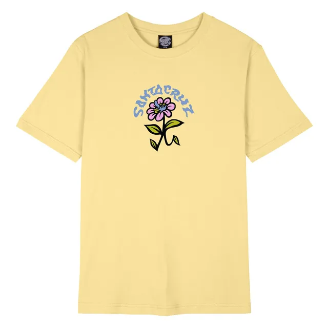 santa-cruz-skateboards-delfino-flower-t-shirt-donna-100-cotone image 1