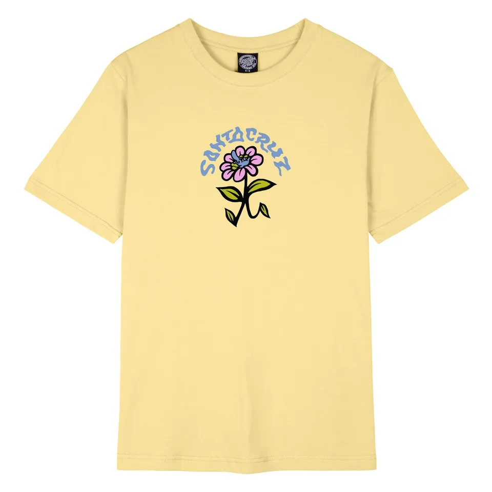 santa-cruz-skateboards-delfino-flower-t-shirt-donna-100-cotone image 1