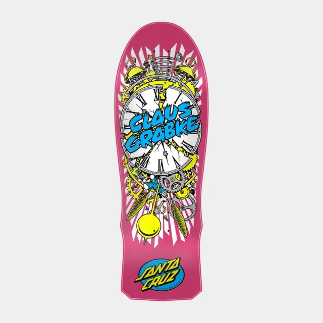 santa-cruz-skateboards-grabke-exploding-clock-reissue-deck-10-04in-x-29-83in image 1