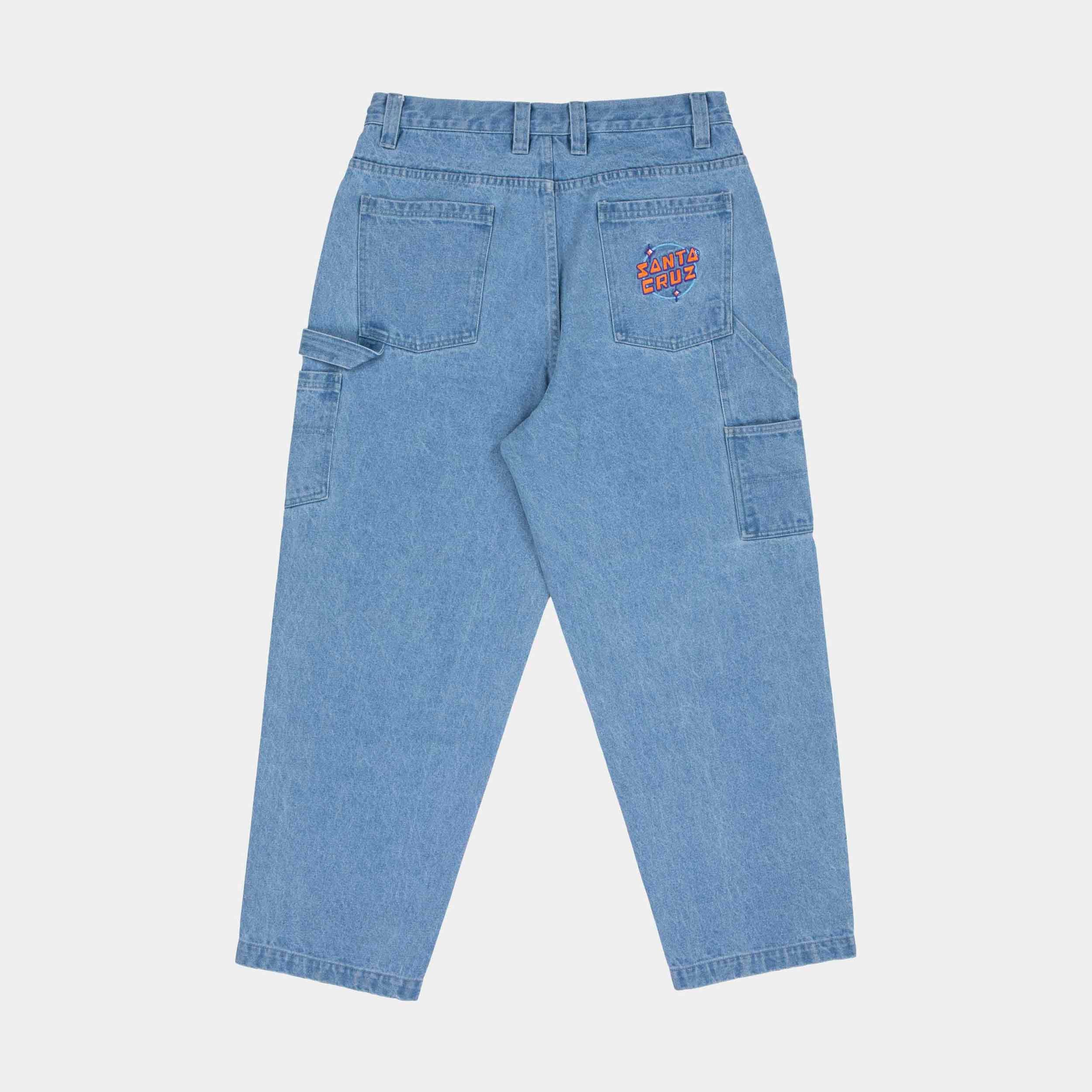 santa-cruz-skateboards-tripper-carpenter-big-pants-denim-baggy image 2