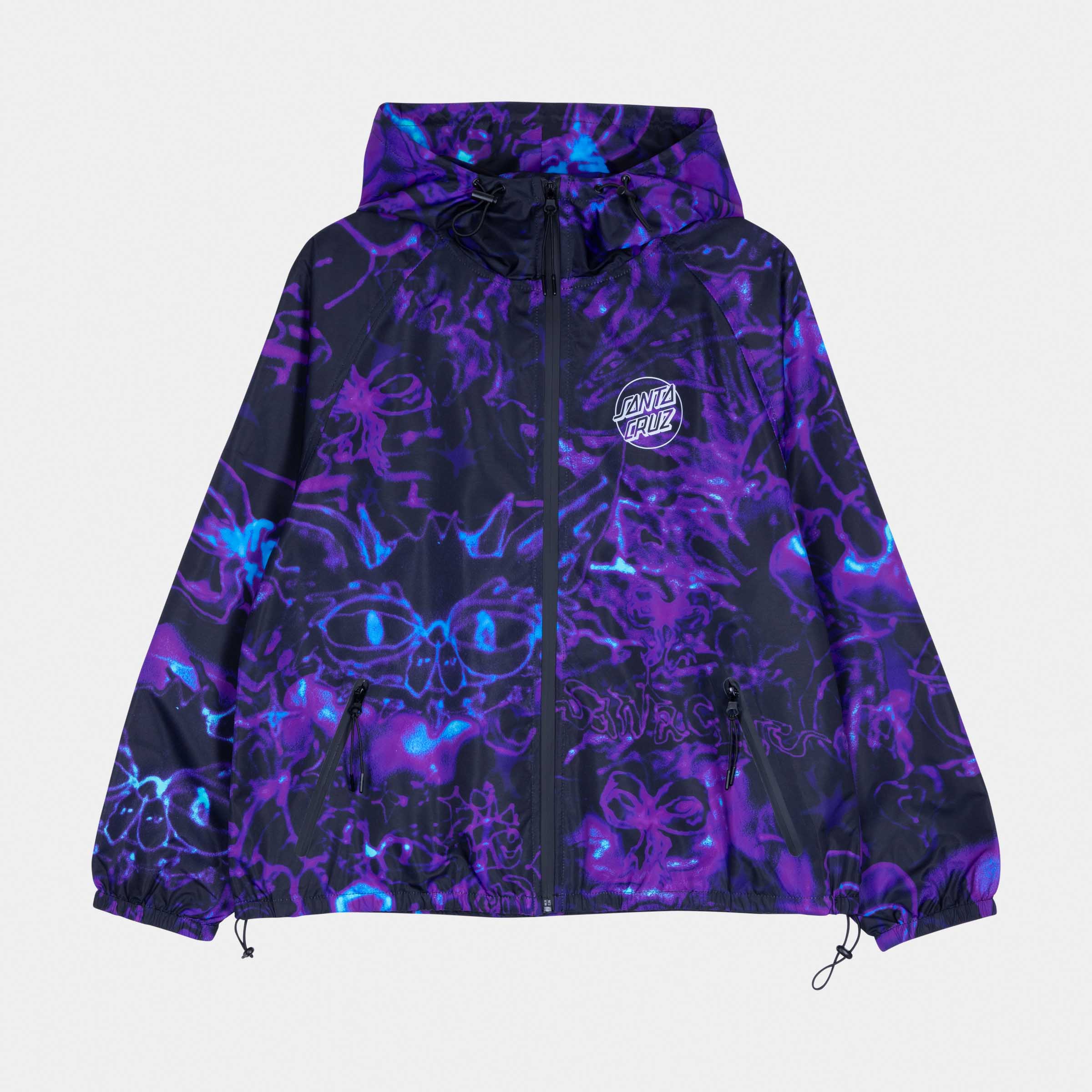 santa-cruz-skateboards-nimbus-giacca-antipioggia-donna-stampa-all-over image 1