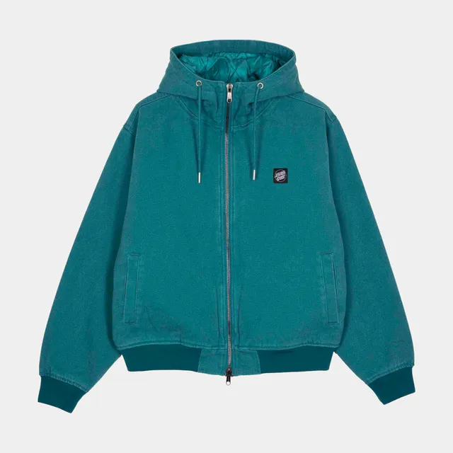 santa-cruz-skateboards-burner-jacket-giacca-imbottita-con-cappuccio-in-canvas image 1