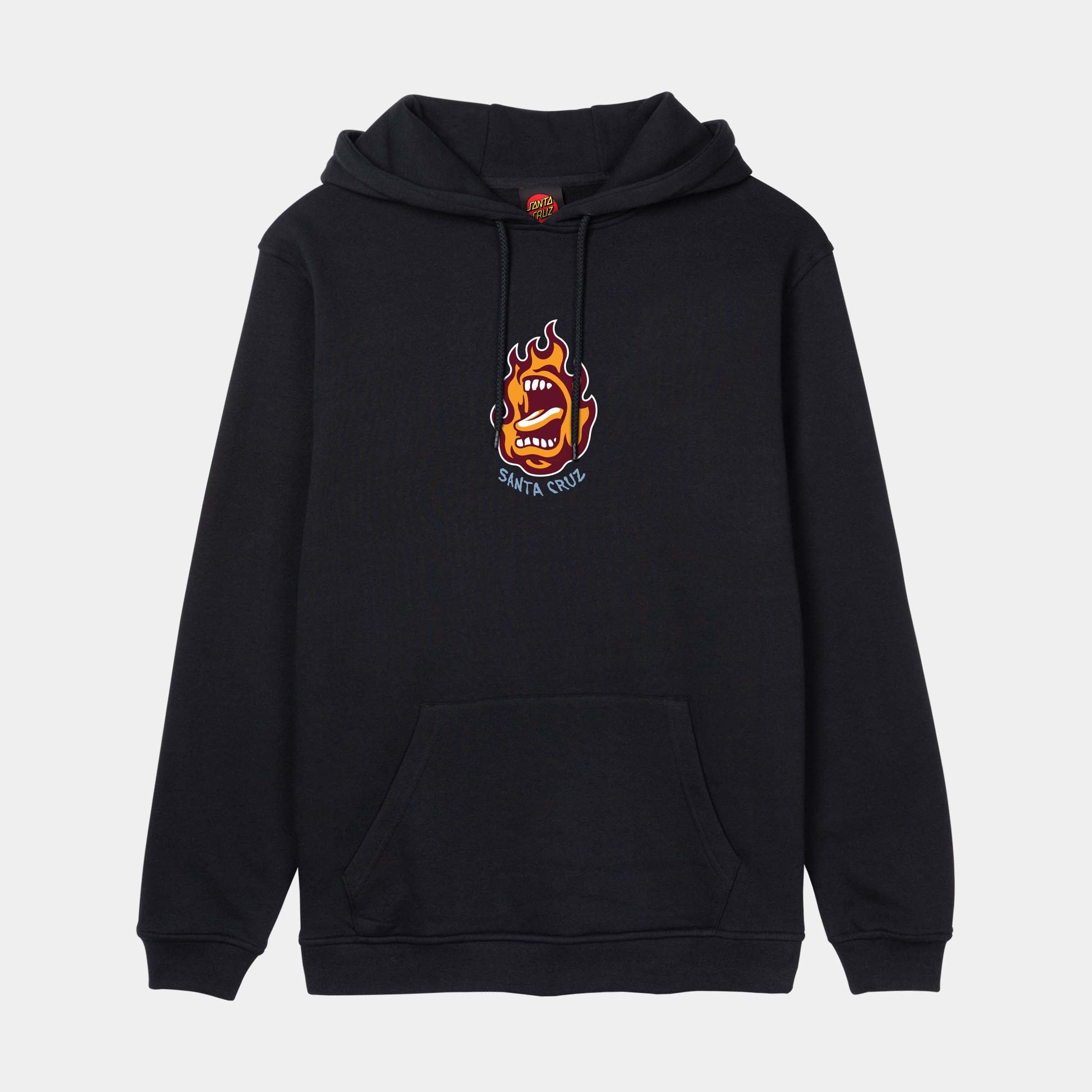 santa-cruz-skateboards-screaming-flame-front-felpa-cappuccio-regular image 1