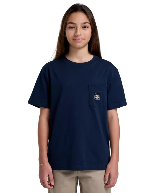 element-basic-pocket-label-ss-t-shirt-ragazzo-con-taschino image 1