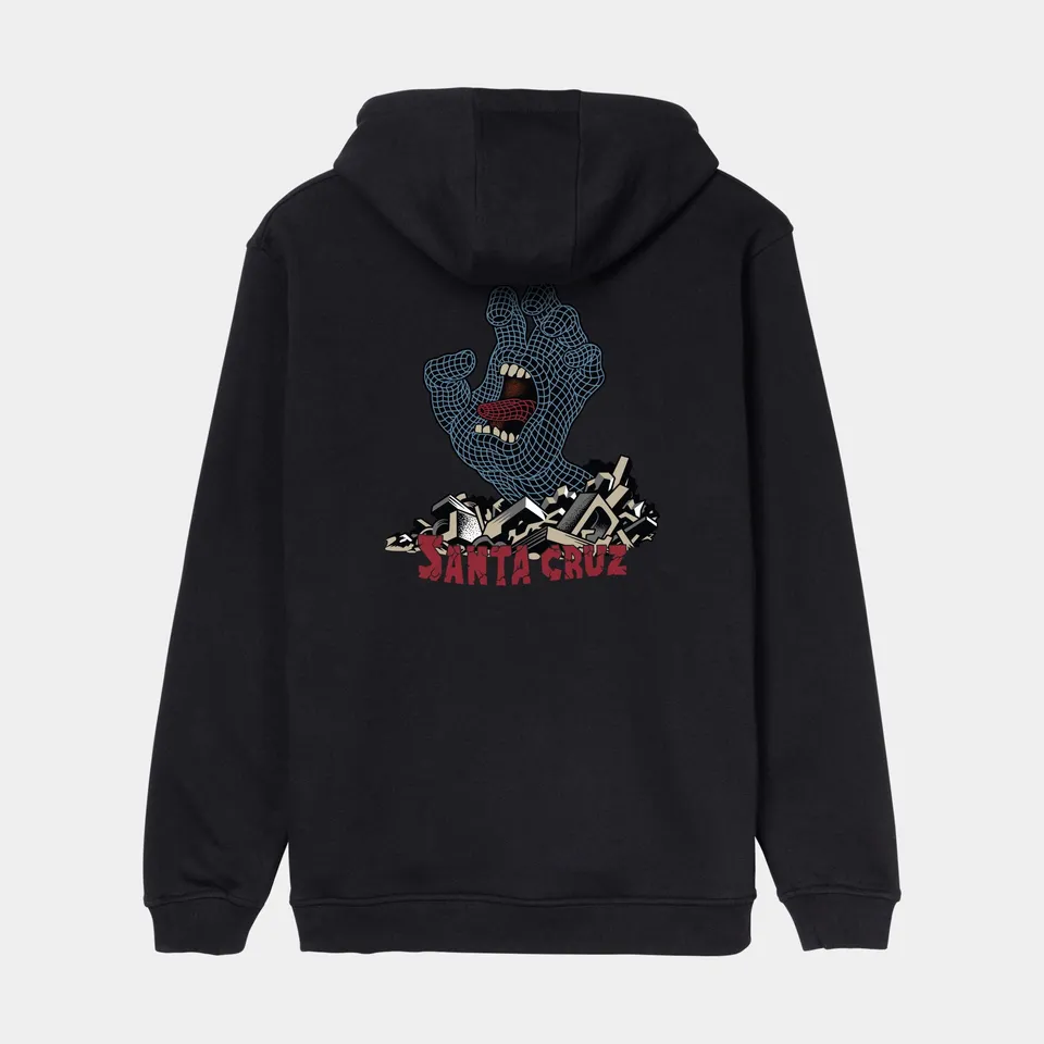 santa-cruz-skateboards-kendall-grid-hand-centre-hoodie-felpa-con-cappuccio-regul image 1
