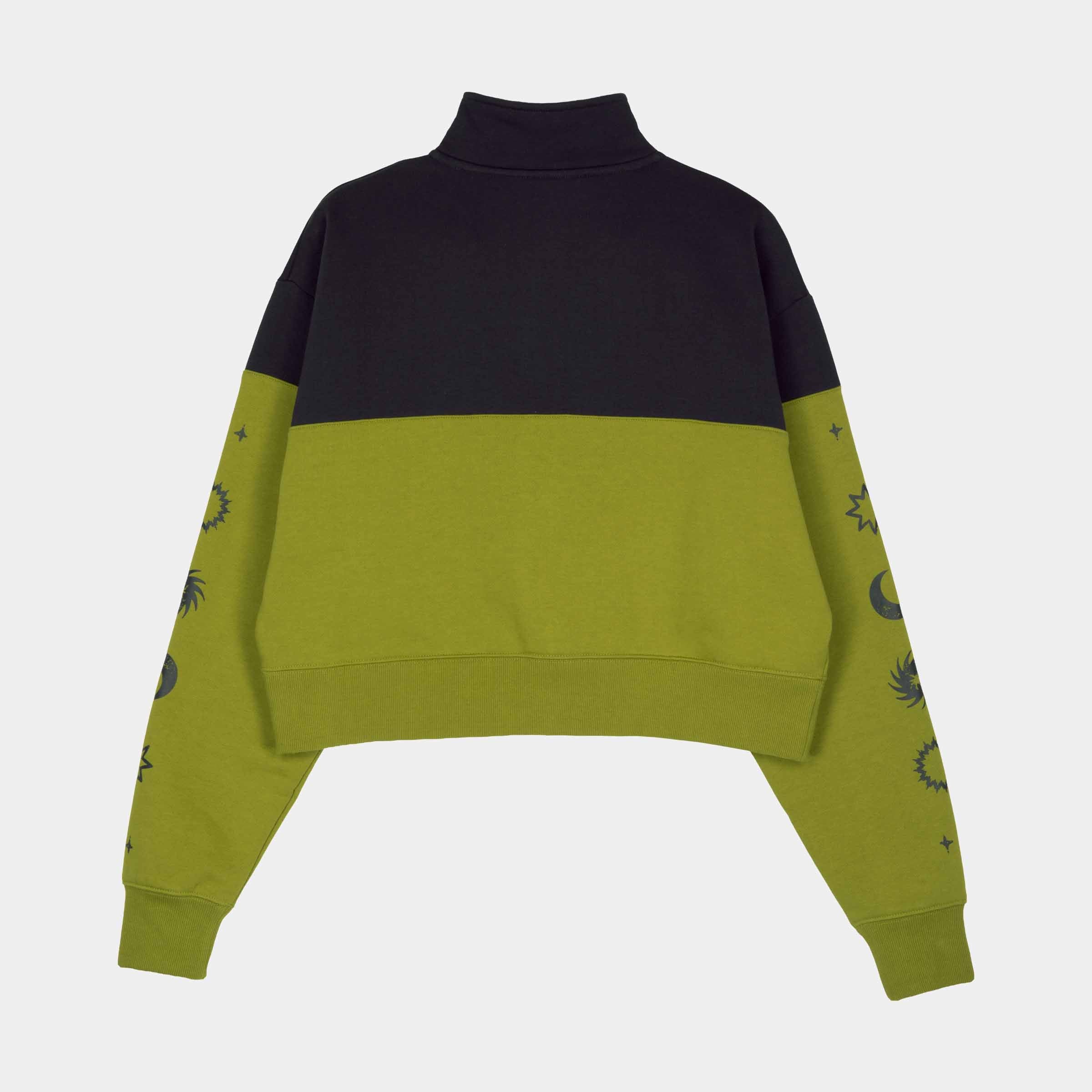 santa-cruz-skateboards-split-sun-felpa-quarter-zip-donna-boxy-cropped image 2