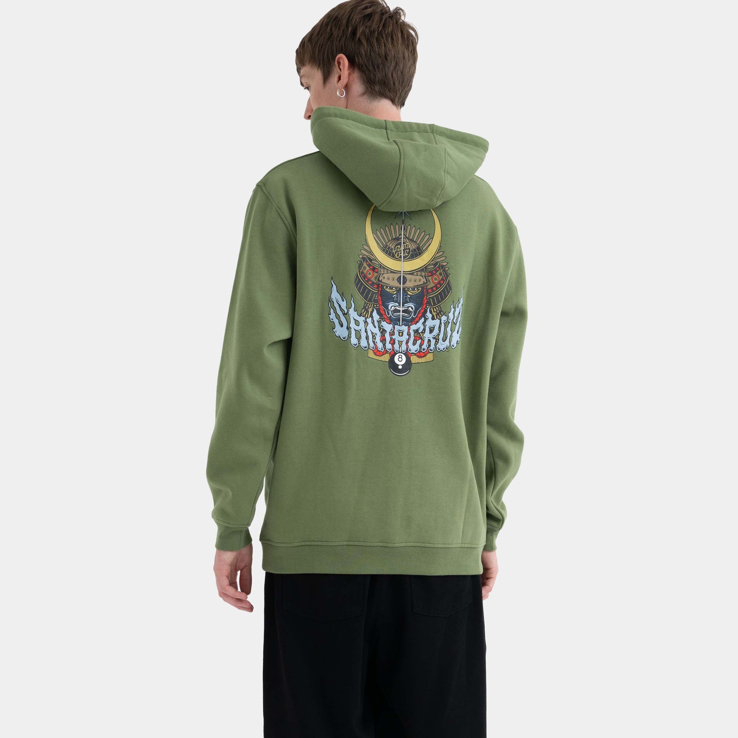 santa-cruz-skateboards-winkowski-8-ball-samurai-hoodie-felpa-cappuccio image 4