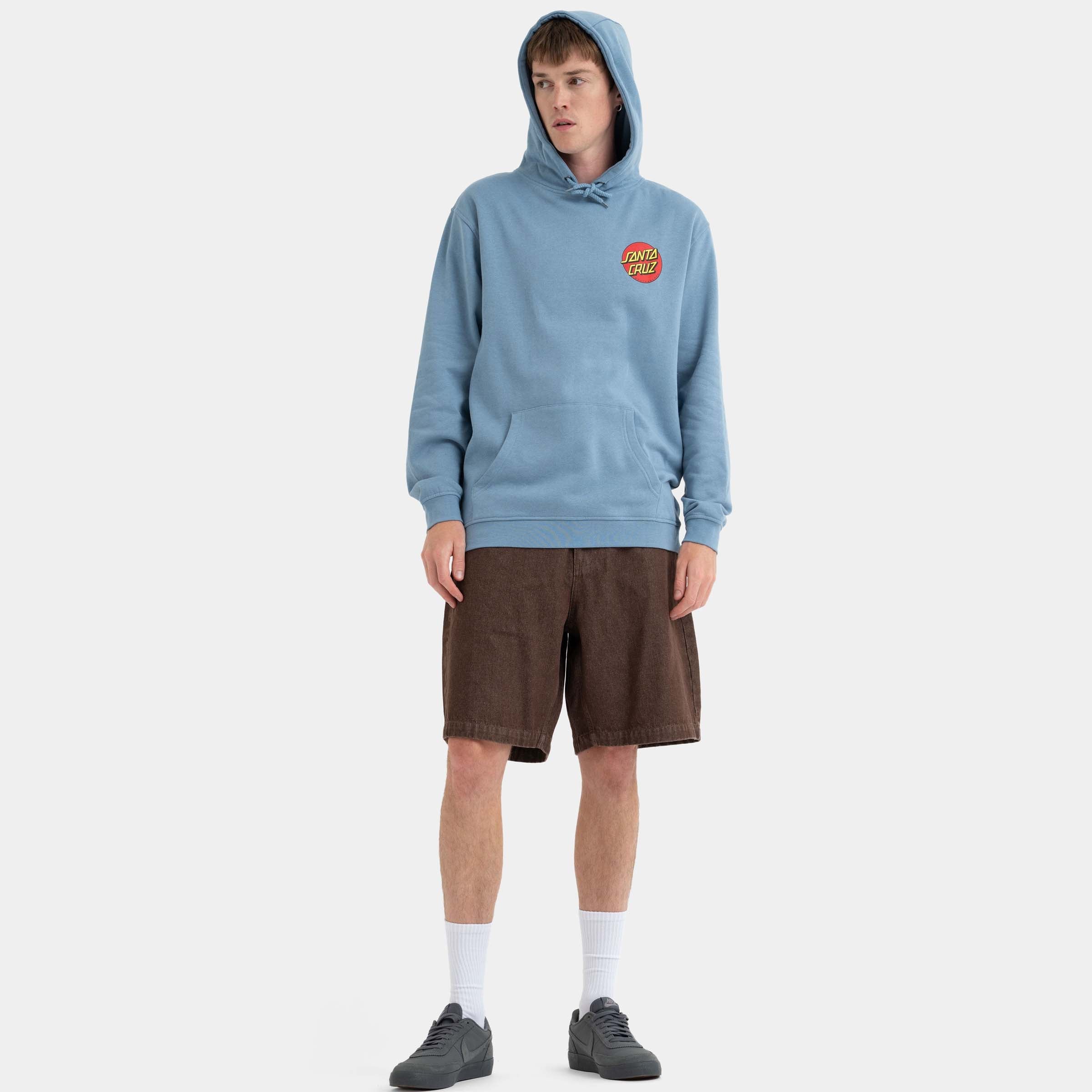 santa-cruz-skateboards-classic-dot-chest-hoodie-felpa-cappuccio image 6