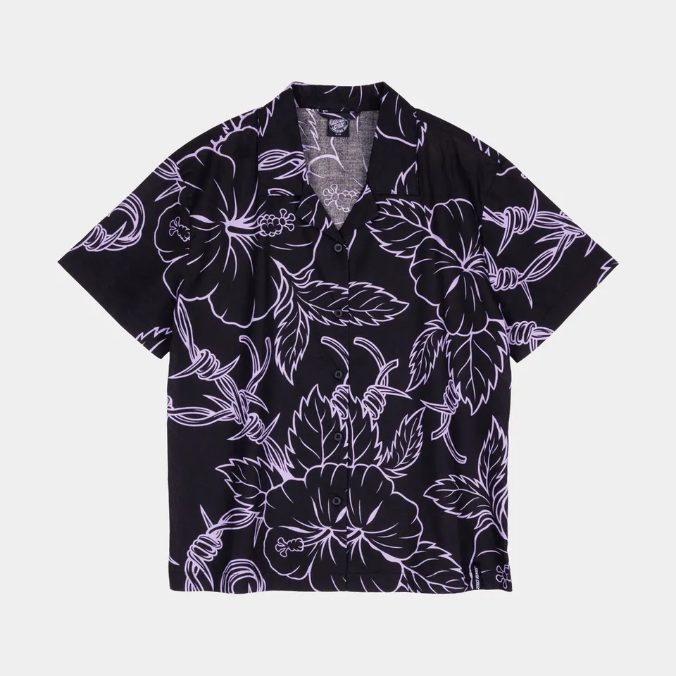 santa-cruz-skateboards-mono-cabana-shirt-camicia-camp-collar-oversize image 1
