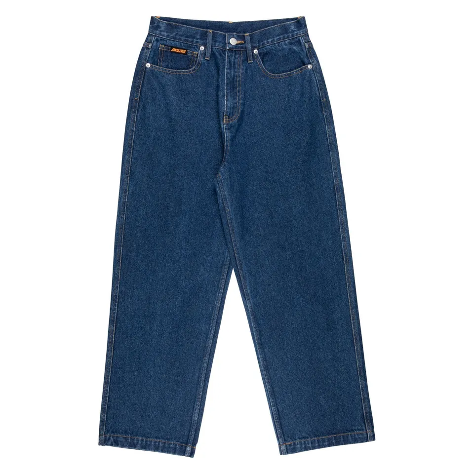 santa-cruz-skateboards-classic-baggy-jeans-donna-gamba-larga image 1