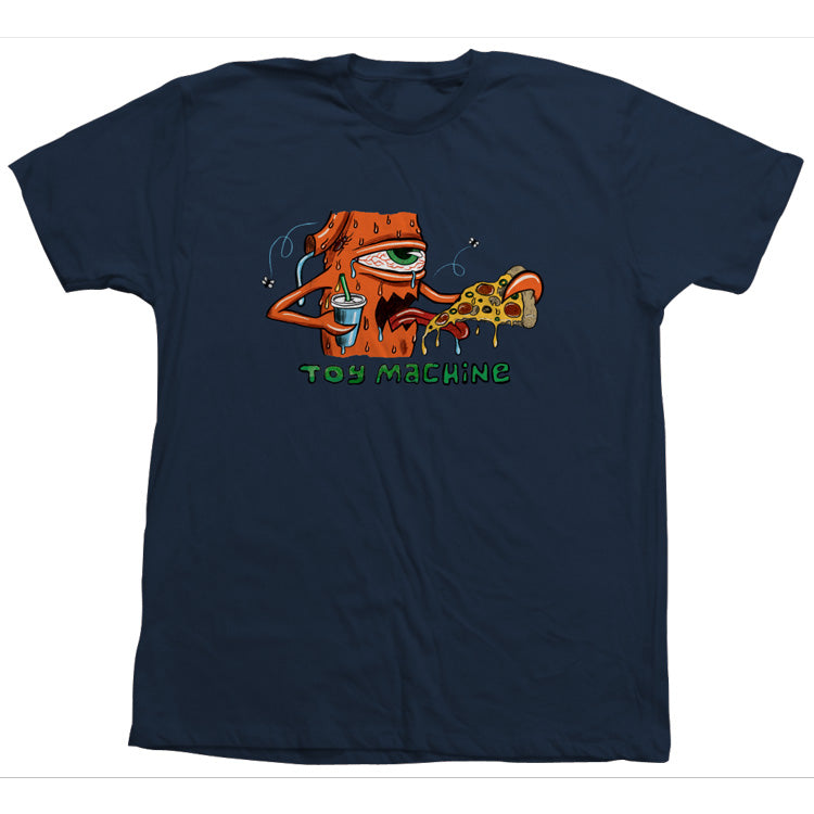 toy-machine-pizza-tee-leo-romero-t-shirt-skate image 2