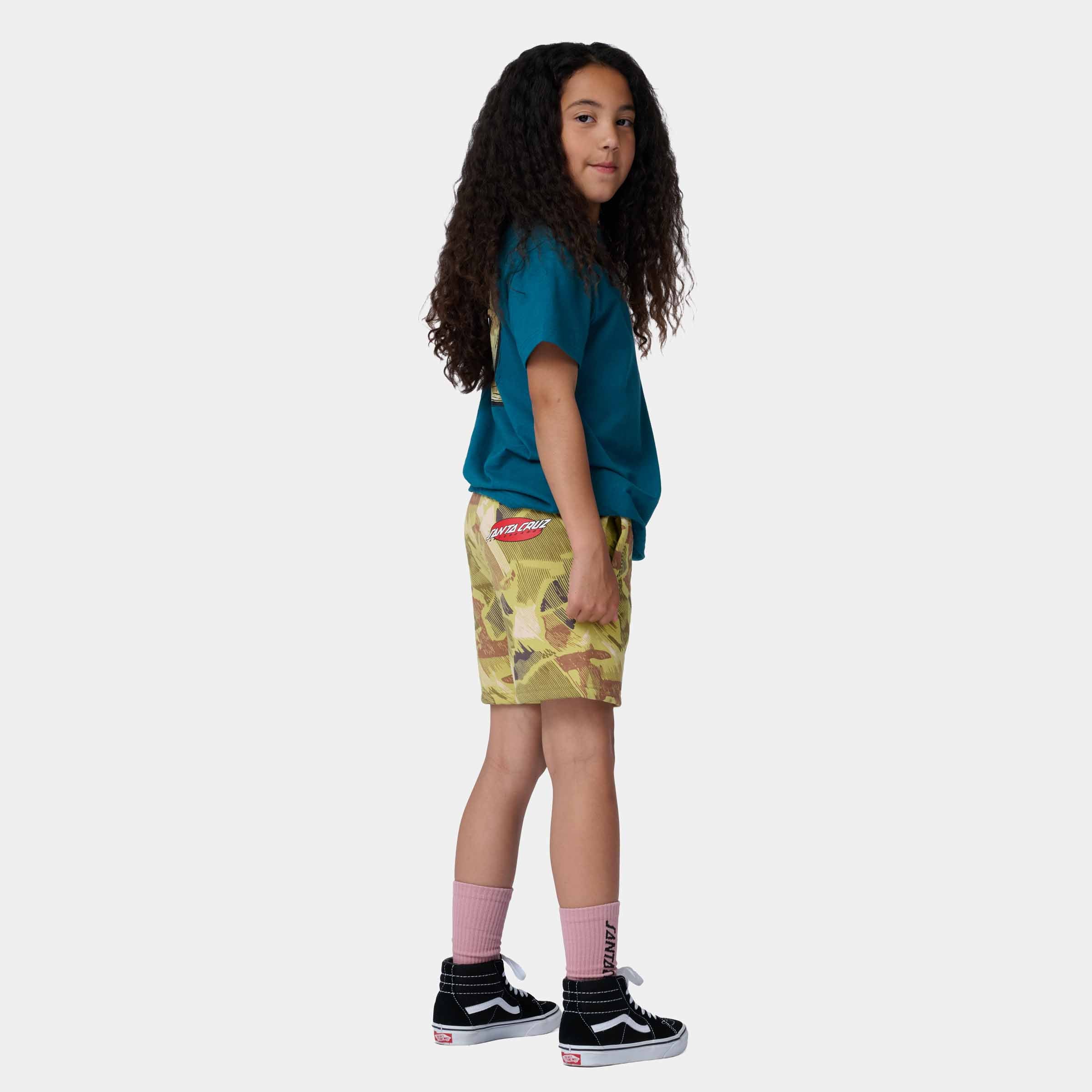 santa-cruz-skateboards-youth-strip-oval-shorts-pantaloncini-felpa-ragazzo image 6