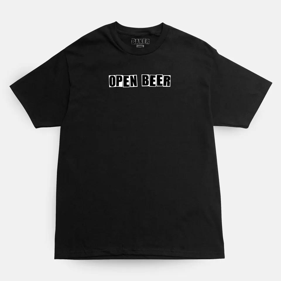 baker-skateboards-open-beer-tee-t-shirt image 1