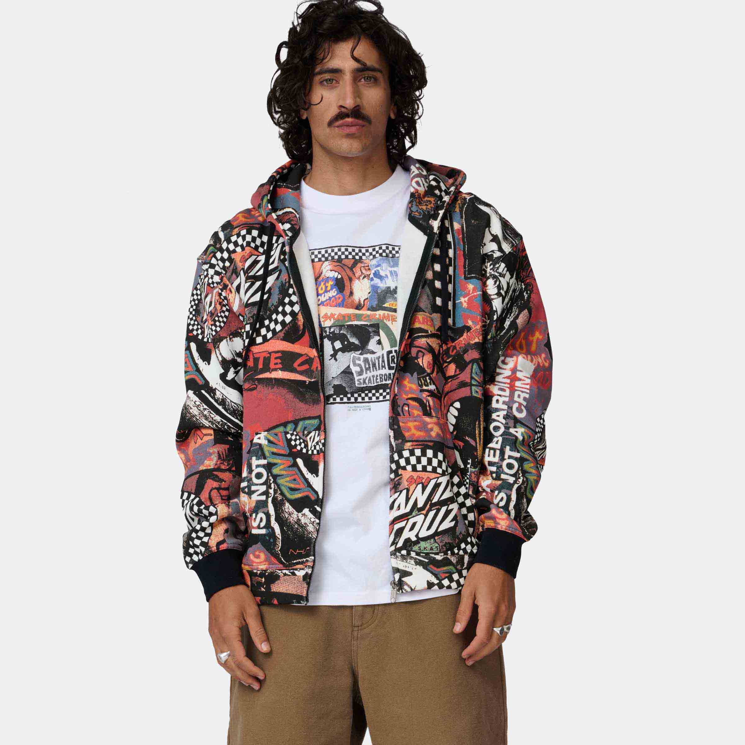 santa-cruz-skateboards-collage-zip-hoodie-full-zip-loose-fit-all-over image 5