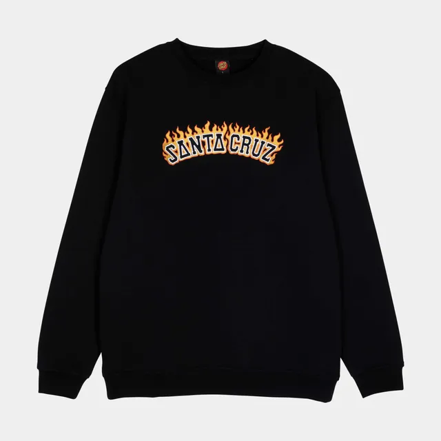 santa-cruz-skateboards-burnt-collegiate-felpa-crew-unisex image 1