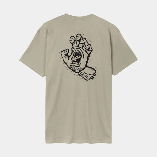 santa-cruz-skateboards-stamped-screaming-hand-t-shirt-maglietta-uomo-cotone-bio image 1