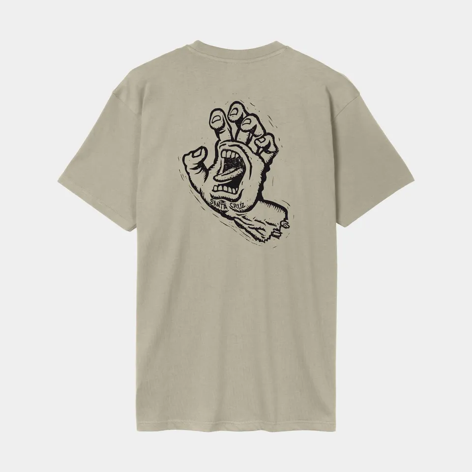 santa-cruz-skateboards-stamped-screaming-hand-t-shirt-maglietta-uomo-cotone-bio image 1