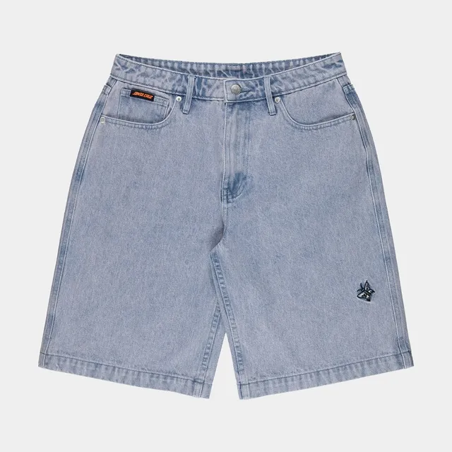 santa-cruz-skateboards-flutter-flash-shorts-baggy-in-denim-da-donna image 1