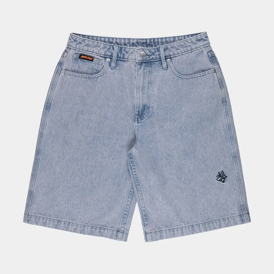 santa-cruz-skateboards-flutter-flash-shorts-baggy-in-denim-da-donna image 1